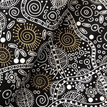 BUSH TUCKER Aborigines Stoff aus Australien